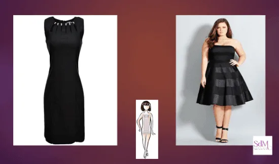 vestido negro tipo lady