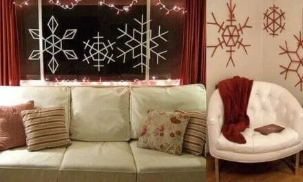 Decora en Navidad con Copos de Nieve Hechos con Palitos de Madera