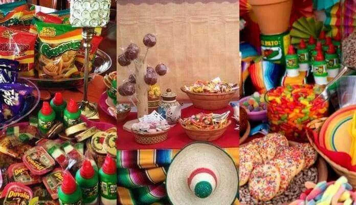 mesas de dulces para mexicana
