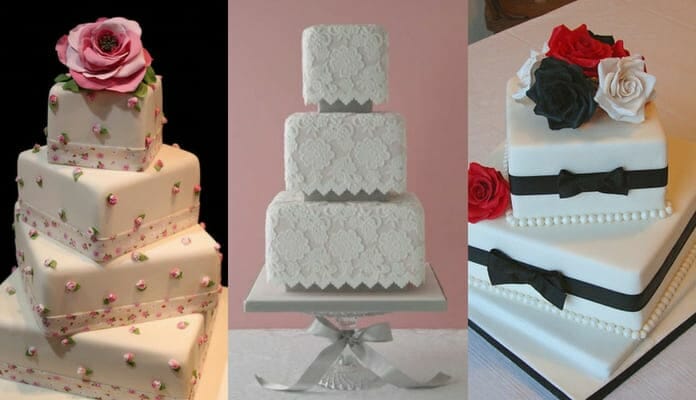 pasteles de boda sencillos y elegantes